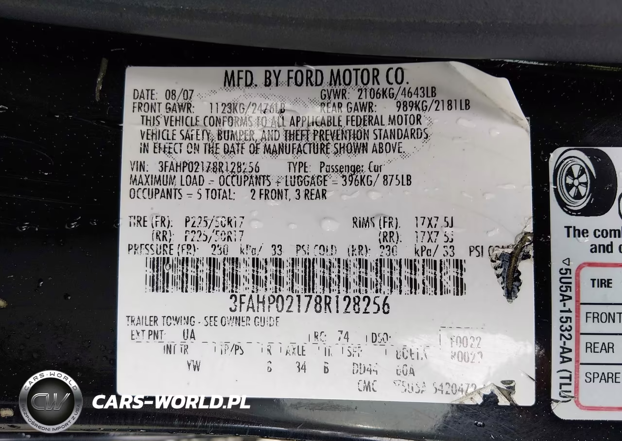 2008 Ford Fusion Sel VIN:3FAHP02178R128256 - 9