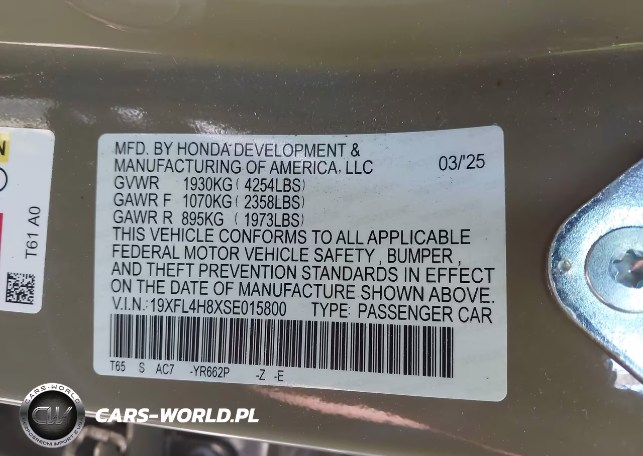 2025 Honda Civic Hybrid Sport VIN:19XFL4H8XSE015800 - 9