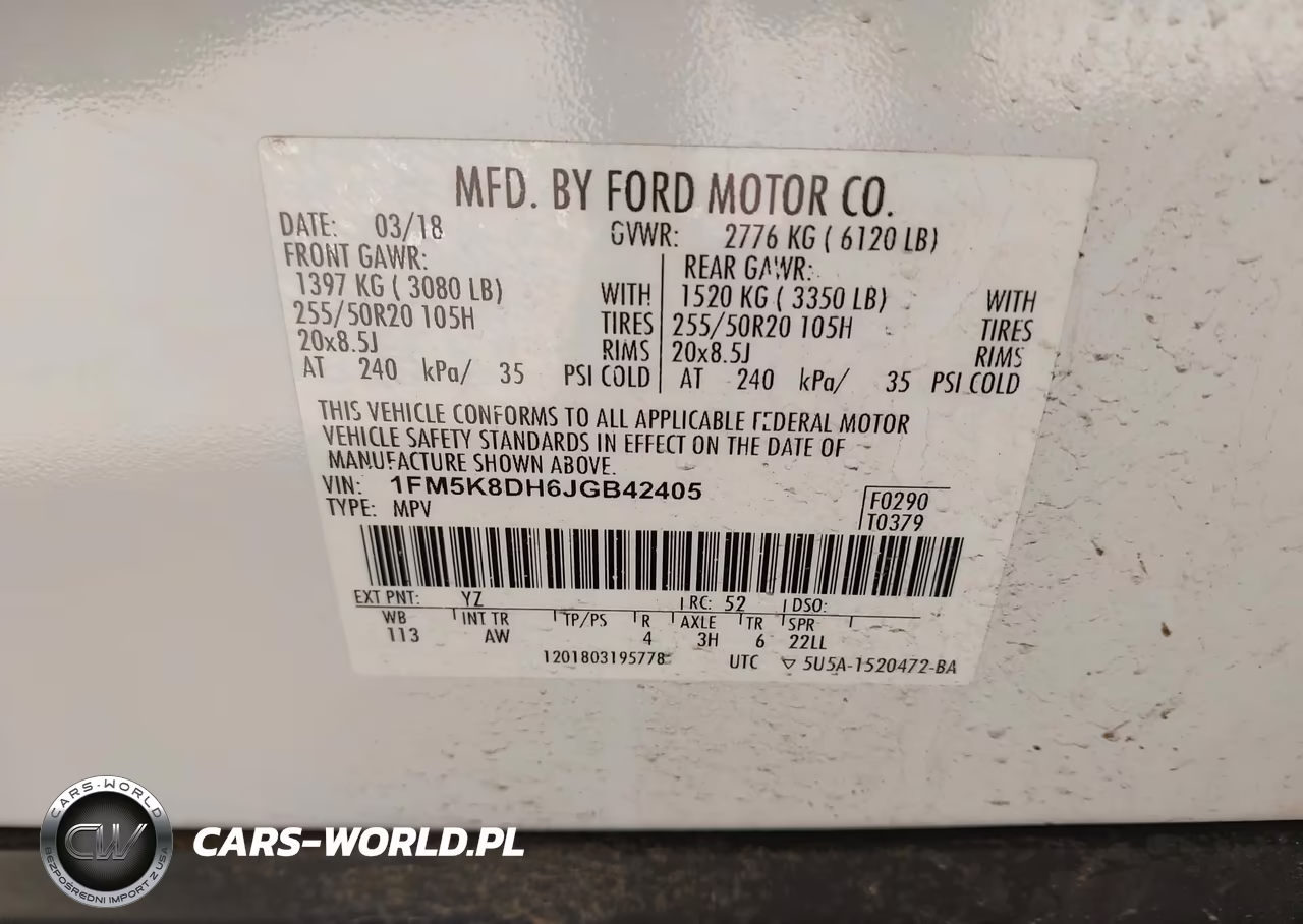 2018 Ford Explorer Xlt VIN:1FM5K8DH6JGB42405 - 9