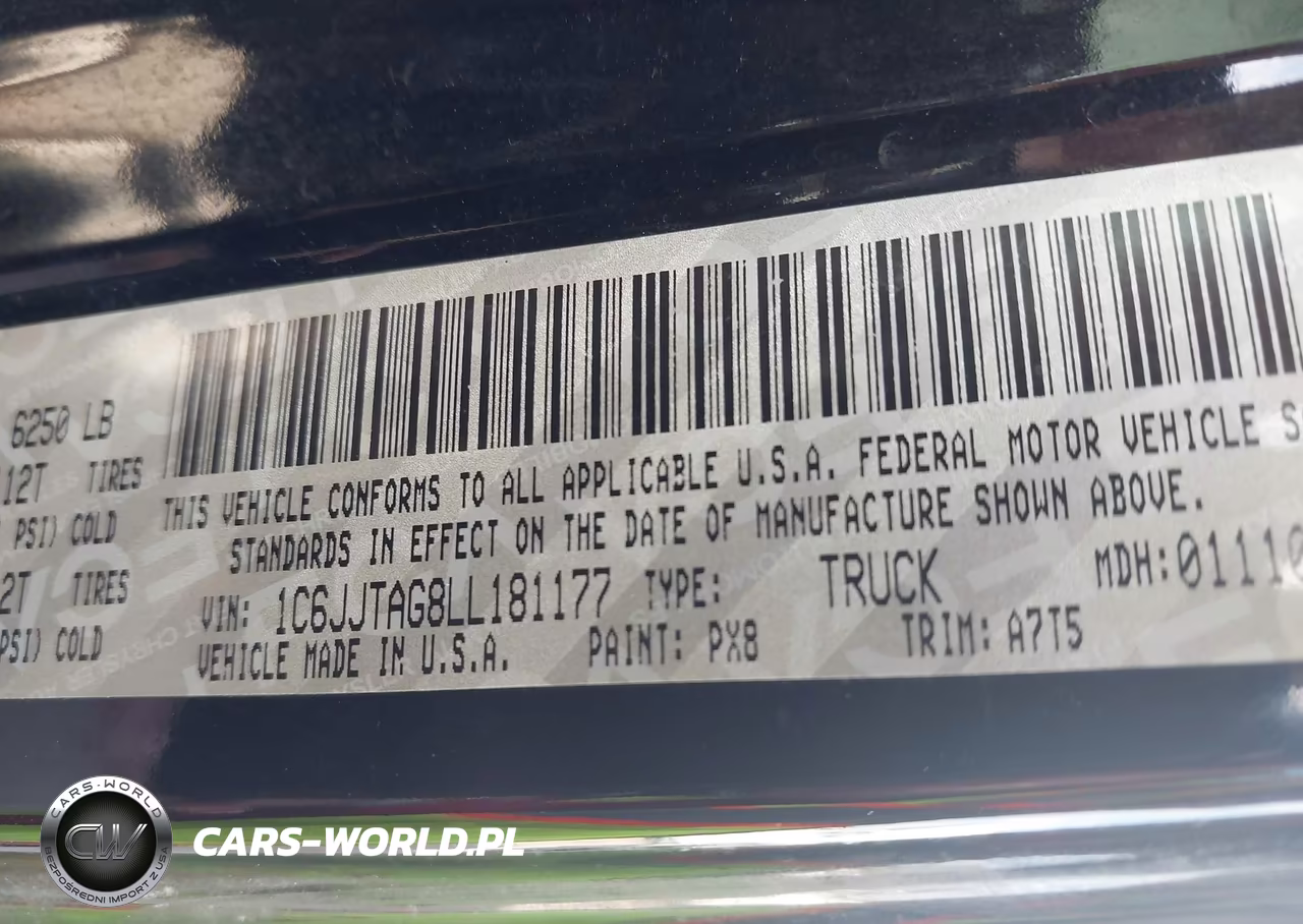 2020 Jeep Gladiator Sport S 4X4 VIN:1C6JJTAG8LL181177 - 9