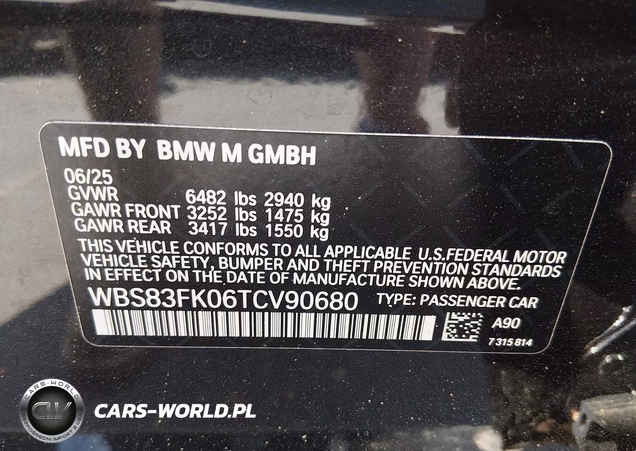 2026 BMW M5 VIN:WBS83FK06TCV90680 - 9