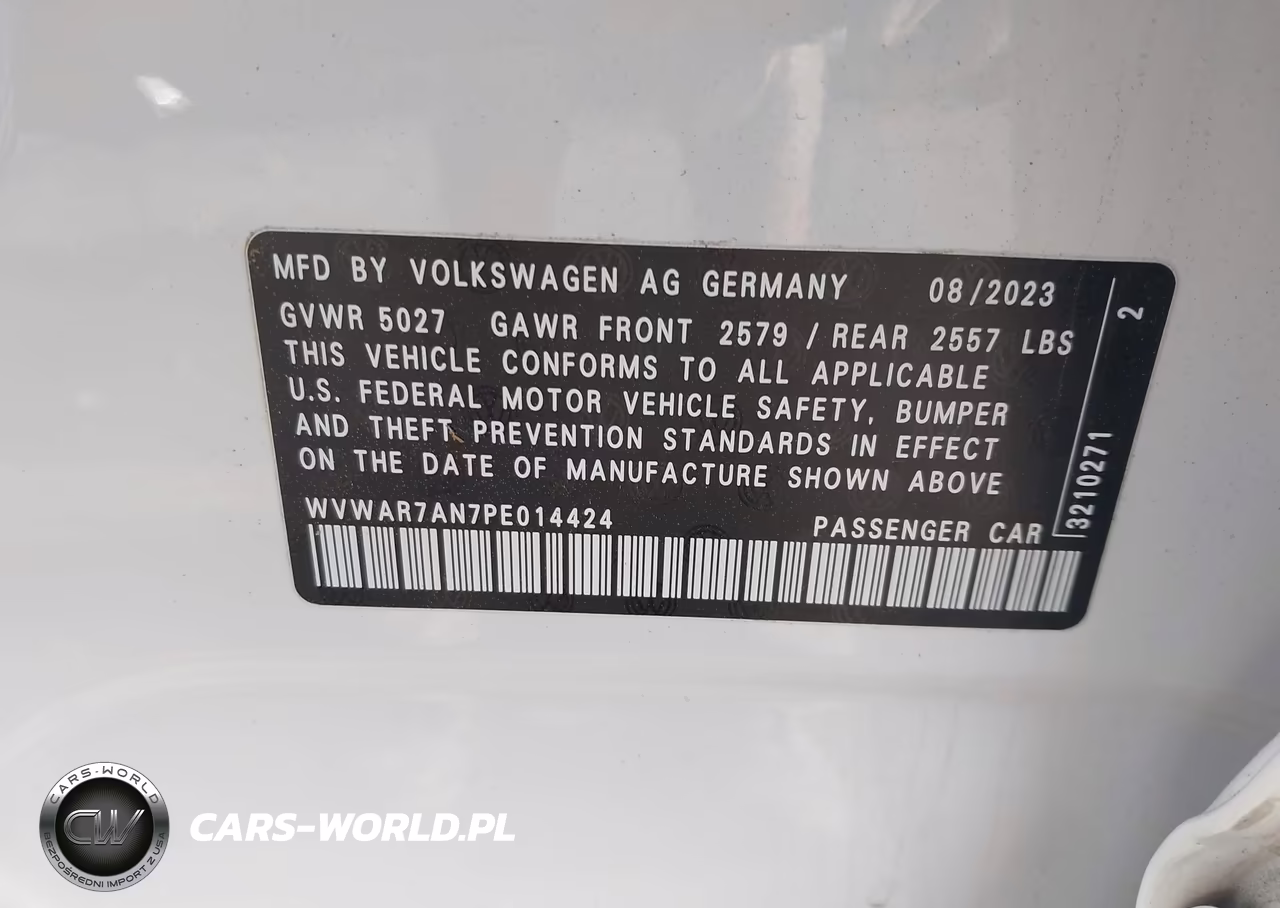 2023 Volkswagen Arteon 2.0T Sel R-Line VIN:WVWAR7AN7PE014424 - 9