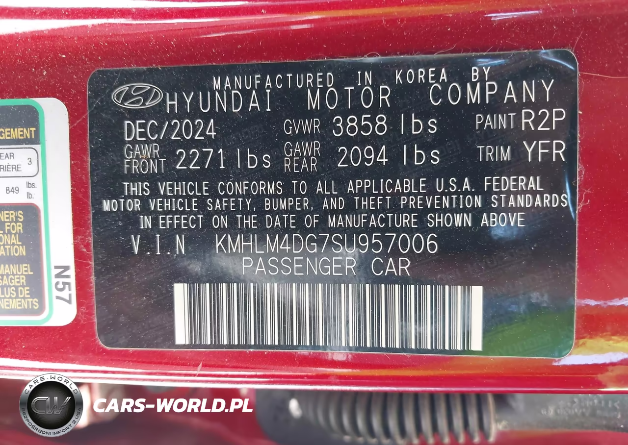 2025 Hyundai Elantra Sel Sport VIN:KMHLM4DG7SU957006 - 9