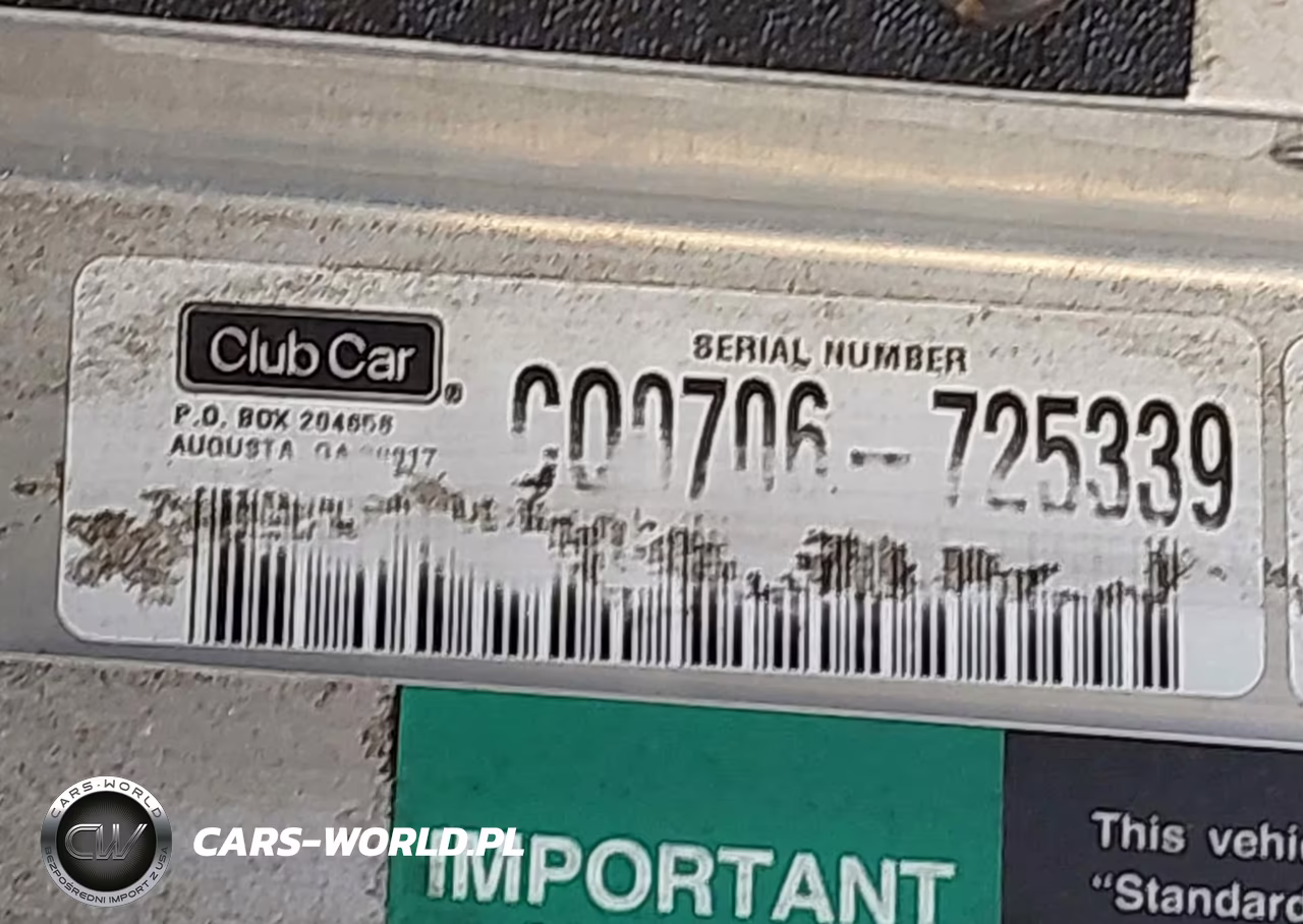 2004 Club Car Golf Cart VIN:CQ076-725339 - 9