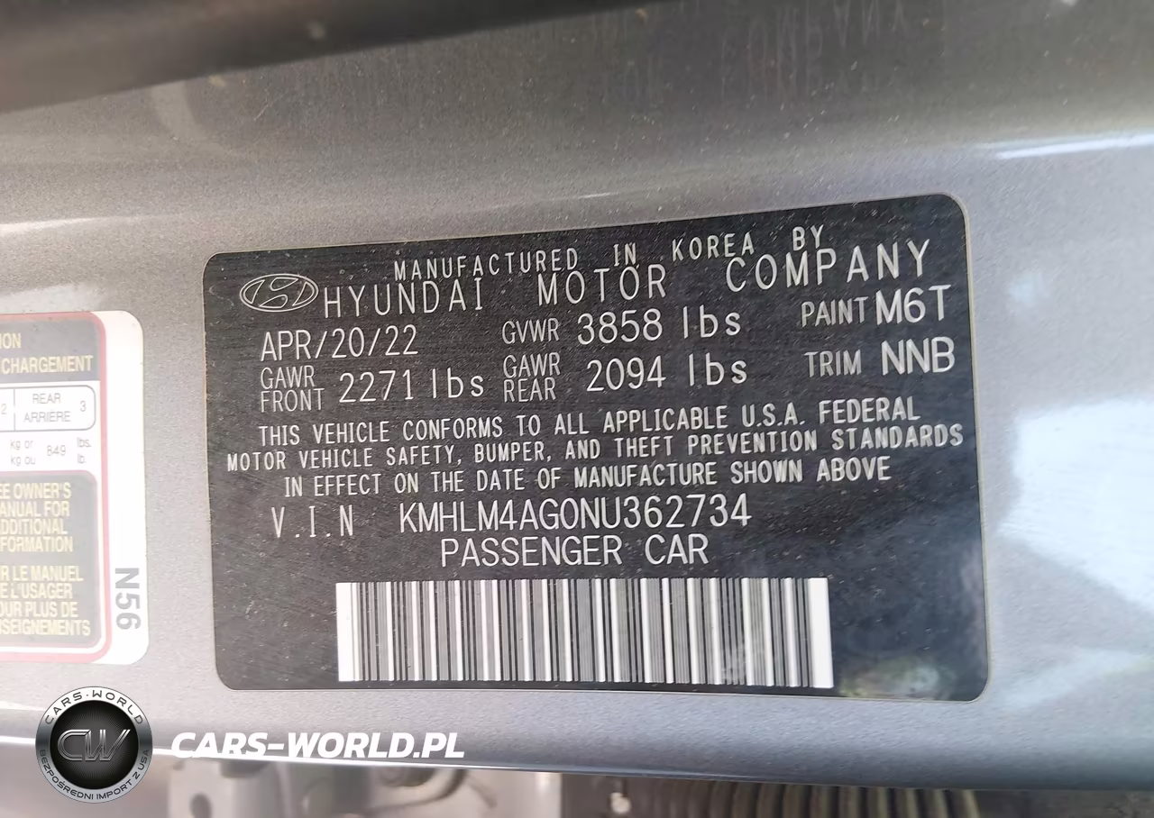 2022 Hyundai Elantra Sel VIN:KMHLM4AG0NU362734 - 9