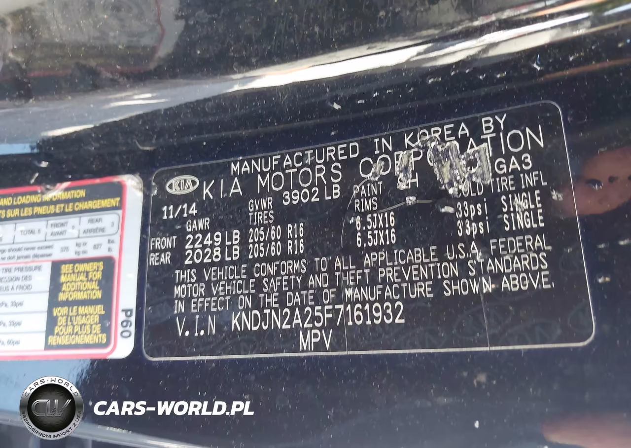2015 Kia Soul VIN:KNDJN2A25F7161932 - 9