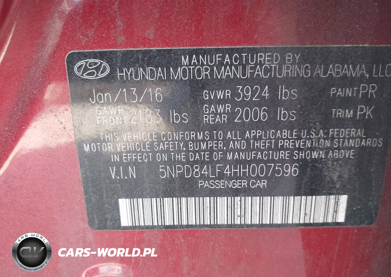 2017 Hyundai Elantra Se VIN:5NPD84LF4HH007596 - 9