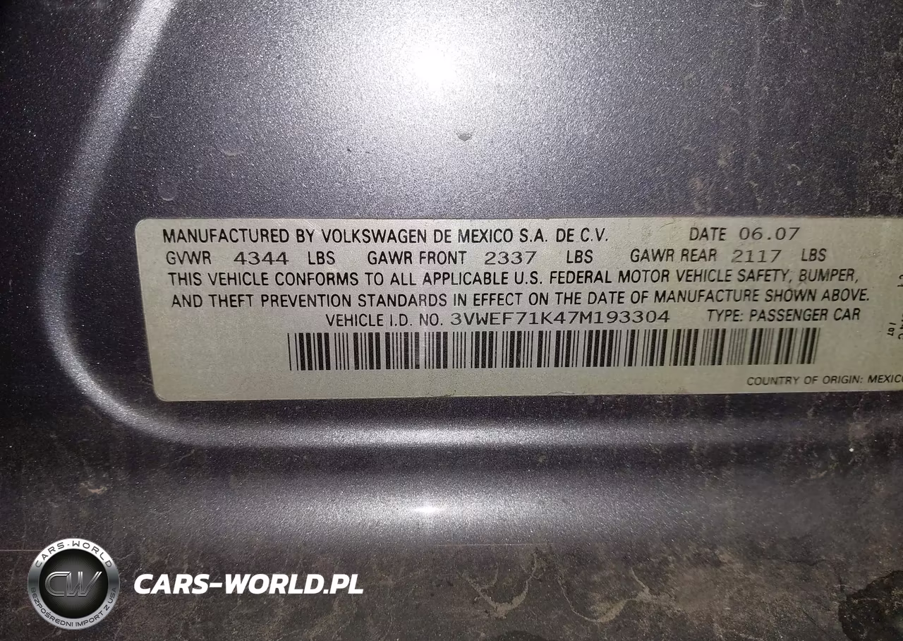 2007 Volkswagen Jetta Wolfsburg Edition VIN:3VWEF71K47M193304 - 9