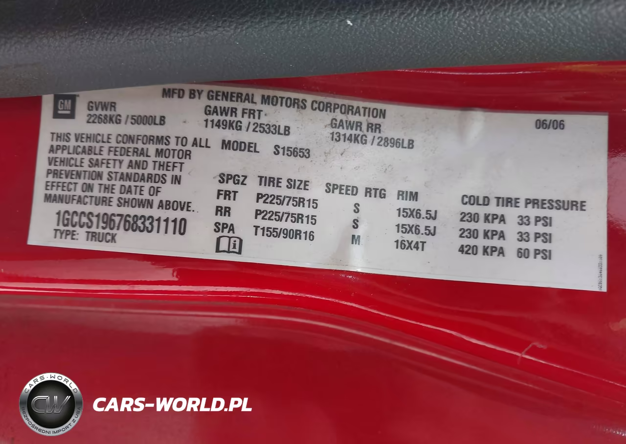 2006 Chevrolet Colorado Lt VIN:1GCCS196768331110 - 9