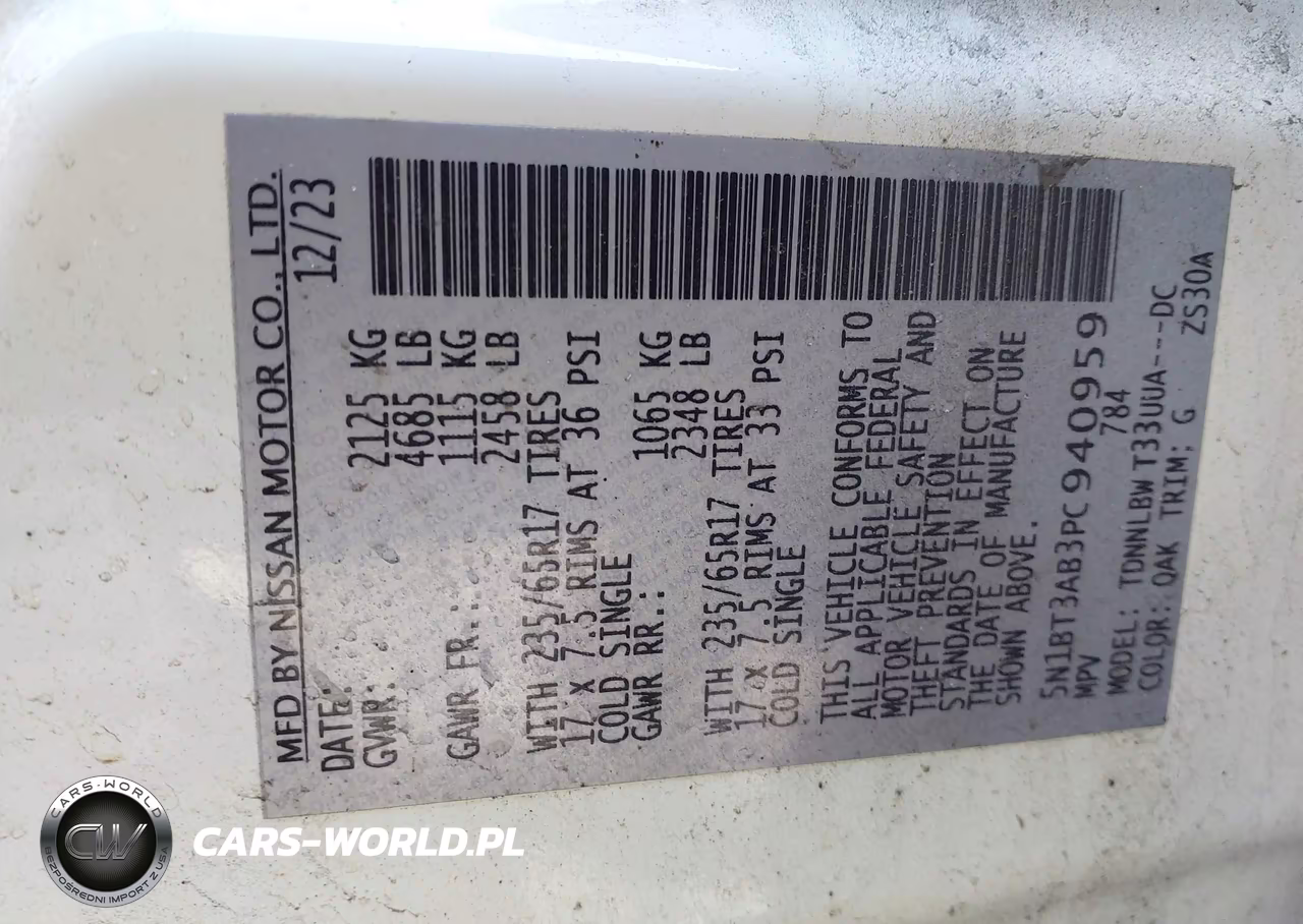 2023 Nissan Rogue S VIN:5N1BT3AB3PC940959 - 18