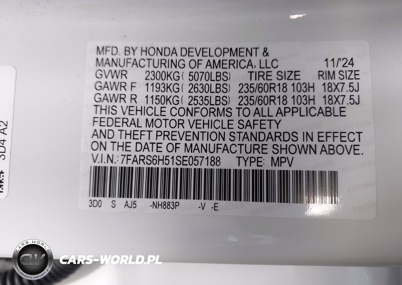 2025 Honda Cr-V Hybrid Sport VIN:7FARS6H51SE057188 - 9