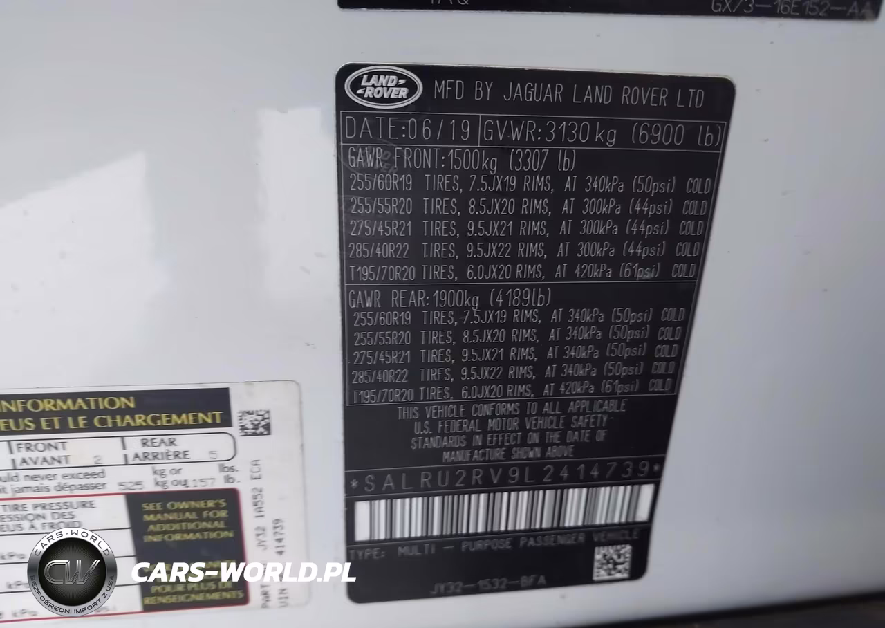 2020 Land Rover Discovery Landmark Edition VIN:SALRU2RV9L2414739 - 9