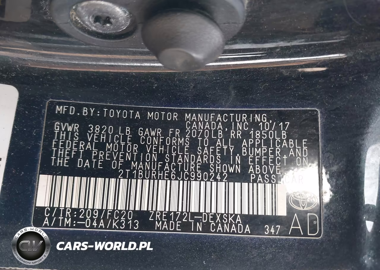 2018 Toyota Corolla Se VIN:2T1BURHE6JC990242 - 9