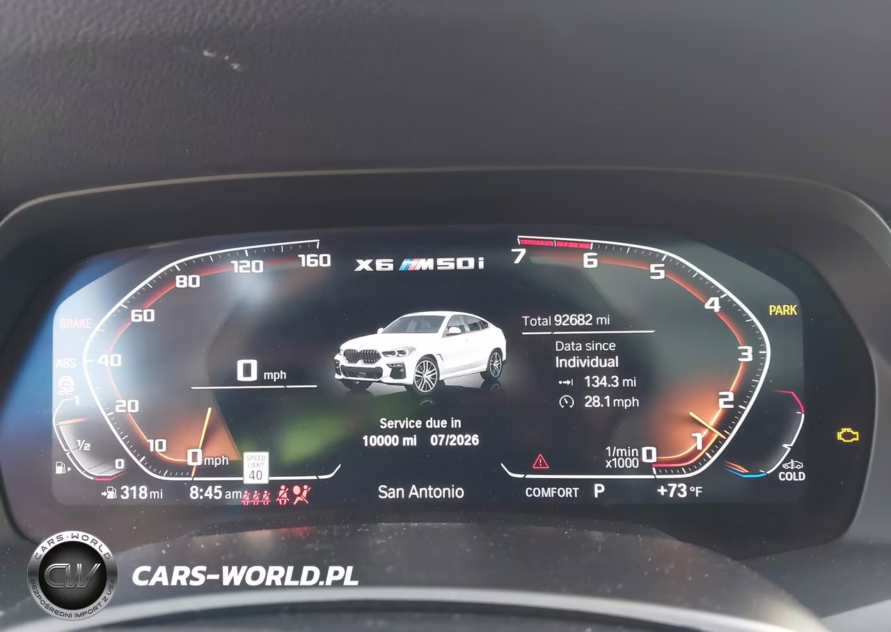 2022 BMW X6 M50I VIN:5UXCY8C05N9K70018 - 7
