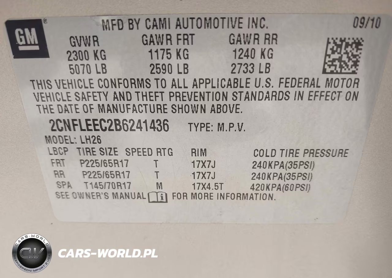 2011 Chevrolet Equinox 1Lt VIN:2CNFLEEC2B6241436 - 9
