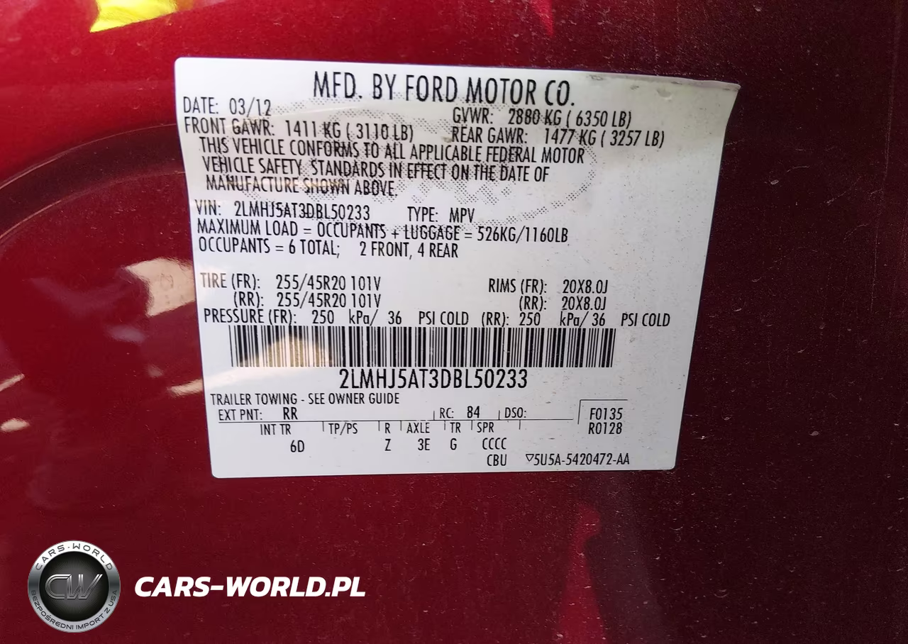 2013 Lincoln Mkt Ecoboost VIN:2LMHJ5AT3DBL50233 - 9