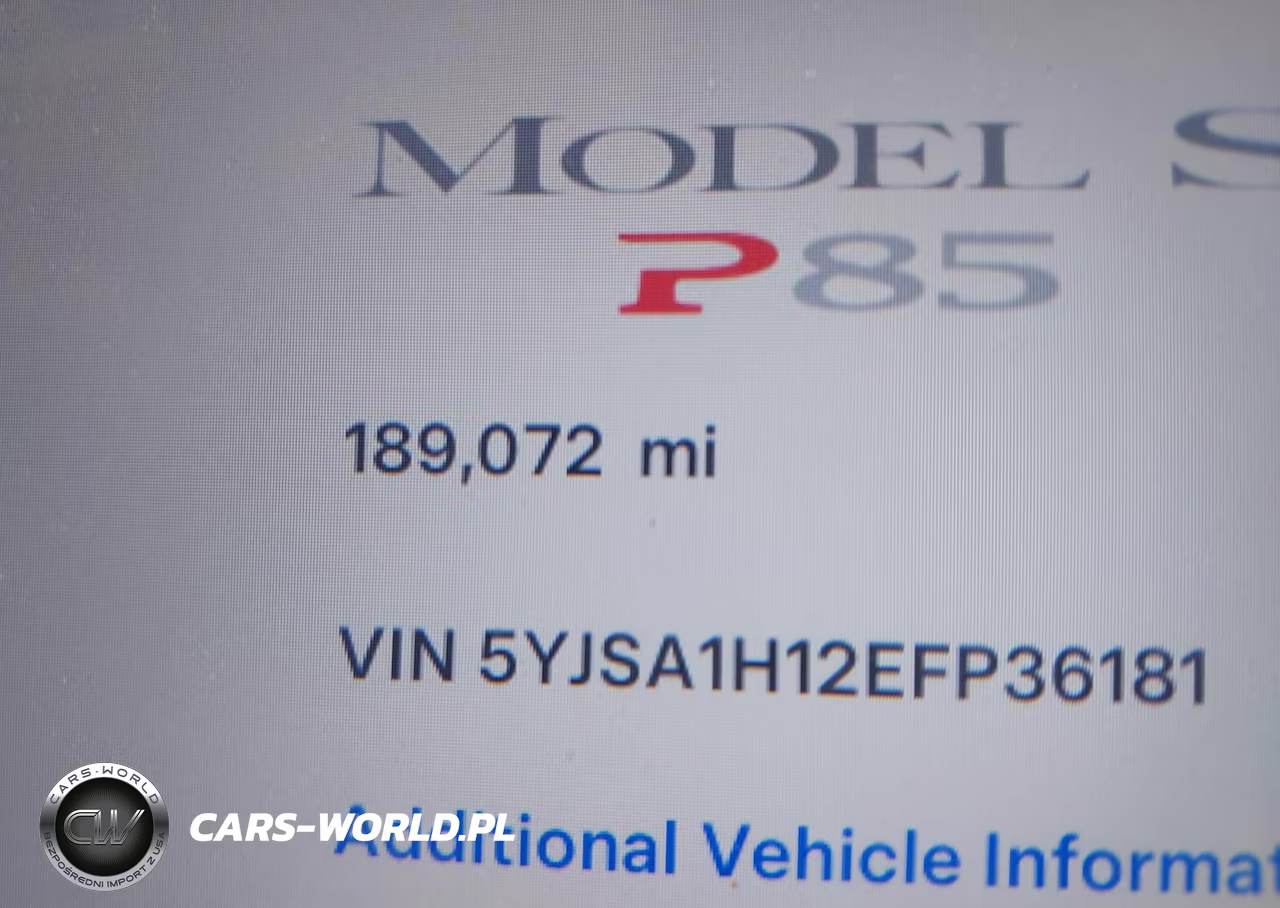 2014 Tesla Model S P85 VIN:5YJSA1H12EFP36181 - 15