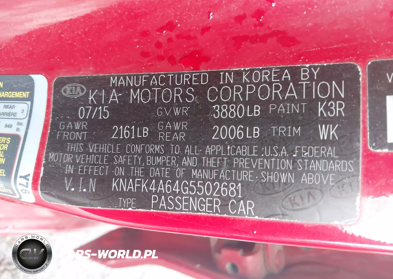 2016 Kia Forte Lx VIN:KNAFK4A64G5502681 - 9