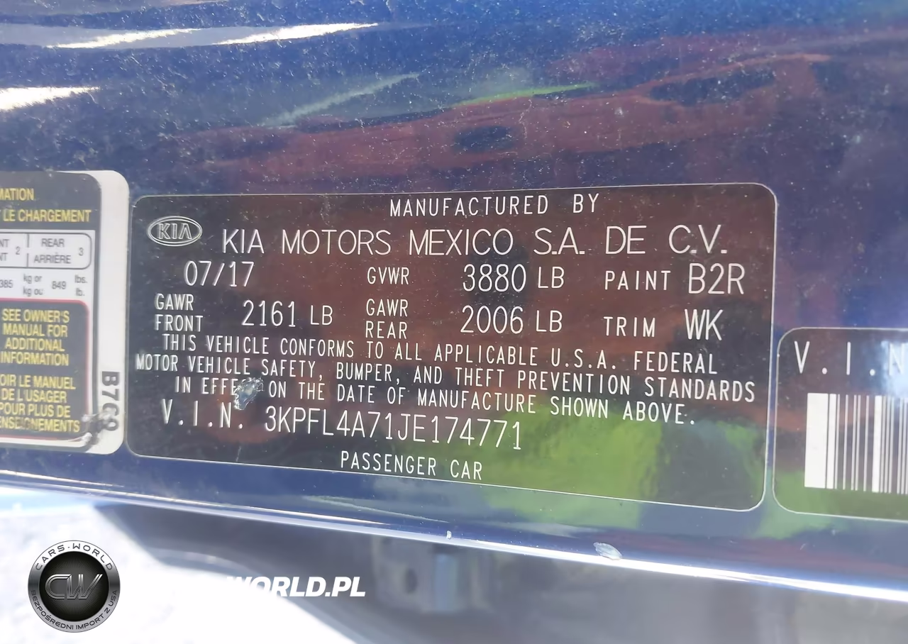 2018 Kia Forte Lx VIN:3KPFL4A71JE174771 - 9
