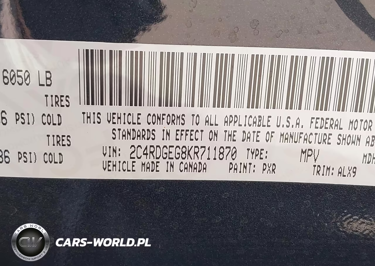 2019 Dodge Grand Caravan Gt VIN:2C4RDGEG8KR711870 - 9