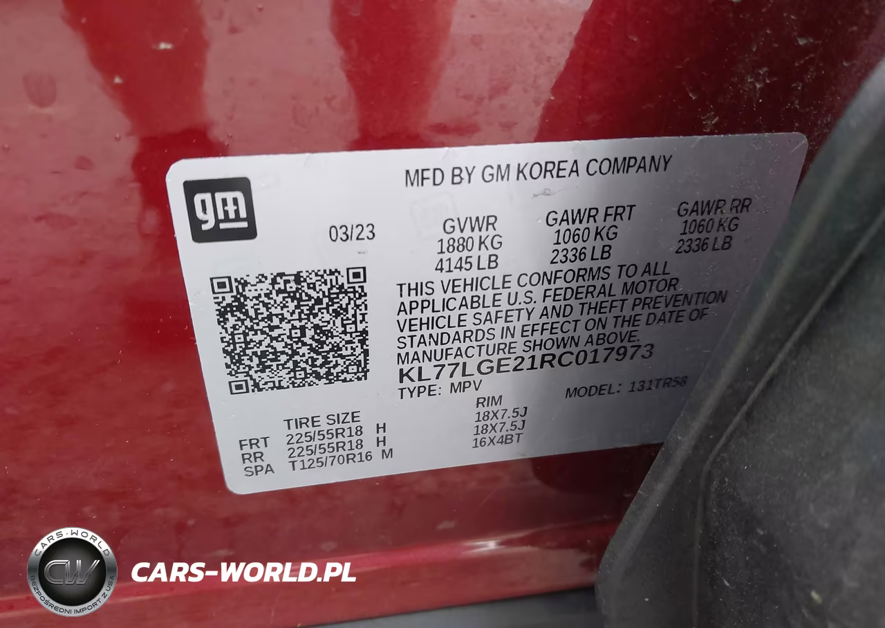 2024 Chevrolet Trax Fwd 1Rs VIN:KL77LGE21RC017973 - 9