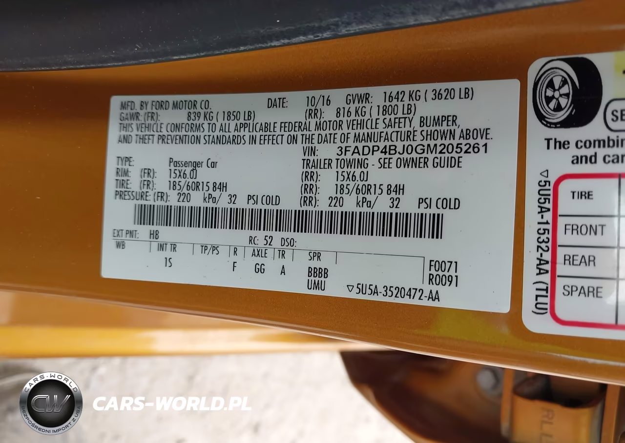 2016 Ford Fiesta Se VIN:3FADP4BJ0GM205261 - 9
