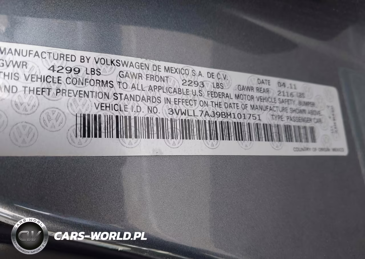 2011 Volkswagen Jetta 2.0L Tdi VIN:3VWLL7AJ9BM101751 - 9