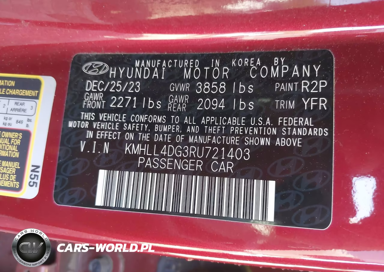 2024 Hyundai Elantra Se VIN:KMHLL4DG3RU721403 - 9