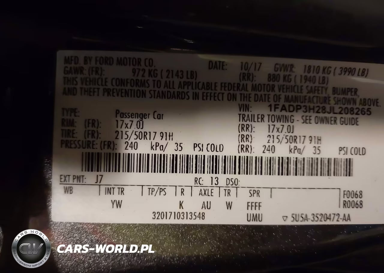 2018 Ford Focus Sel VIN:1FADP3H28JL208265 - 9