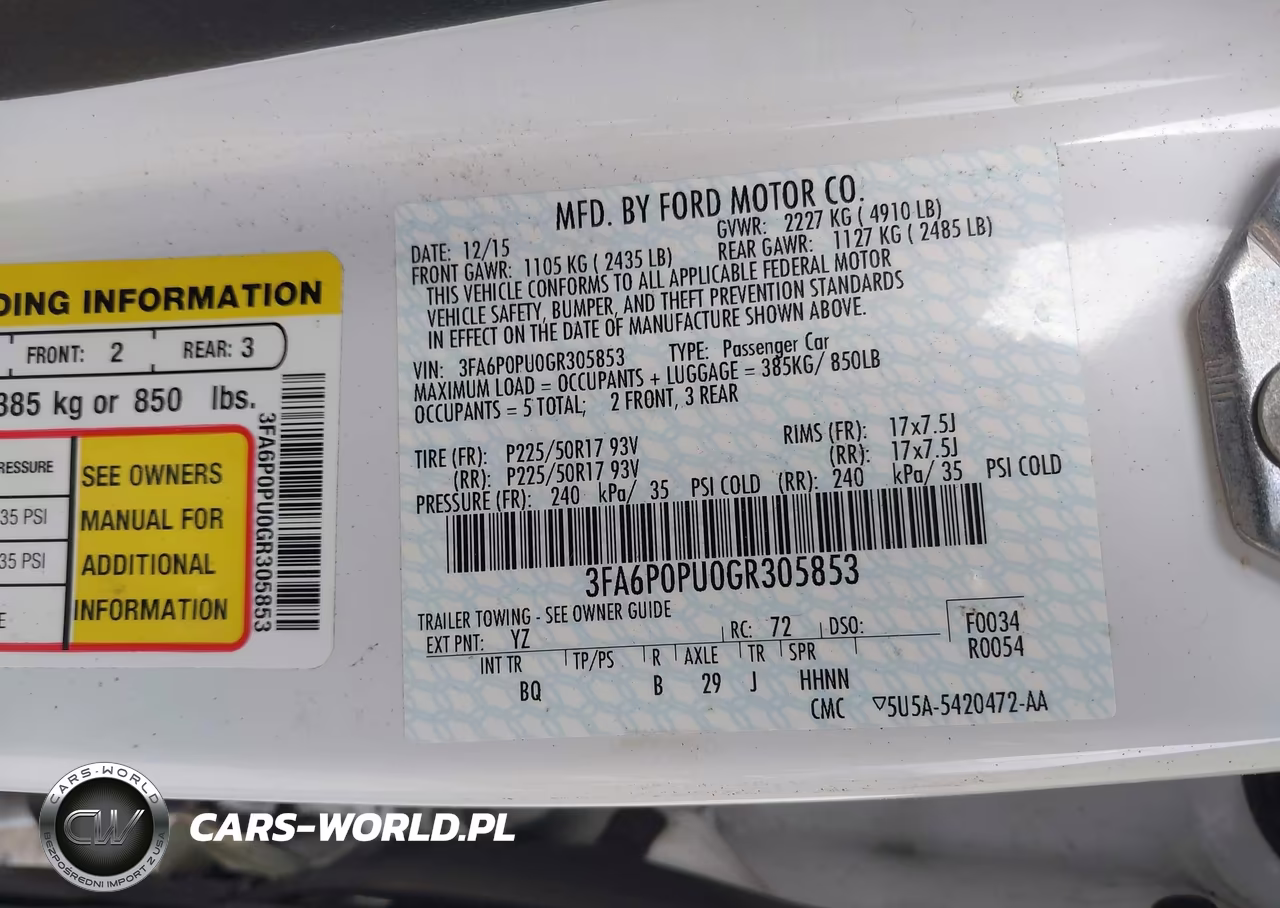 2016 Ford Fusion Energi Se Luxury VIN:3FA6P0PU0GR305853 - 9