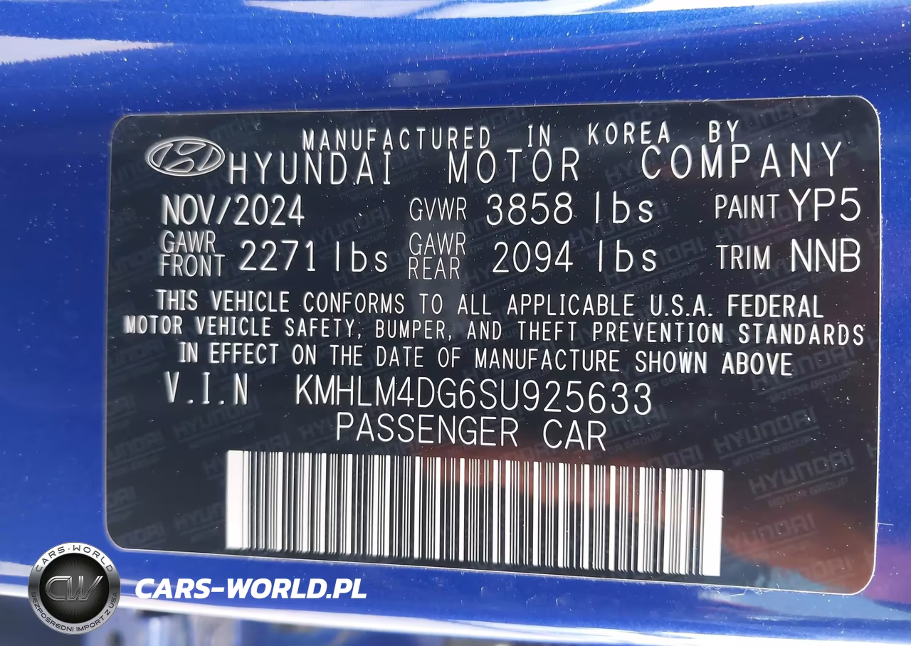 2025 Hyundai Elantra Sel Sport VIN:KMHLM4DG6SU925633 - 9