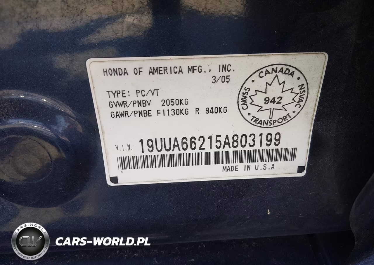 2005 Acura Tl VIN:19UUA66215A803199 - 9