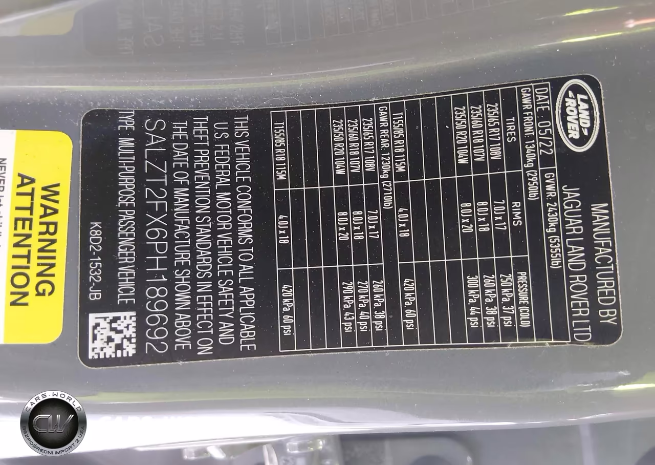 2023 Land Rover Range Rover Evoque R-Dynamic S VIN:SALZT2FX6PH189692 - 9