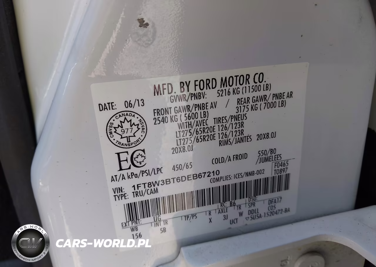 2013 Ford F-350 Lariat VIN:1FT8W3BT6DEB67210 - 8