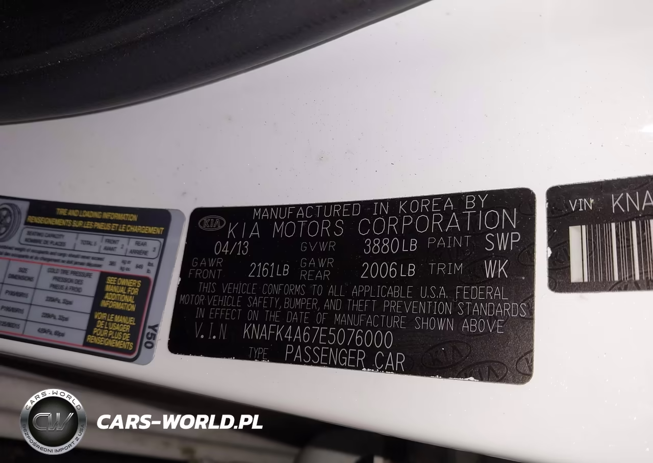 2014 Kia Forte Lx VIN:KNAFK4A67E5076000 - 9