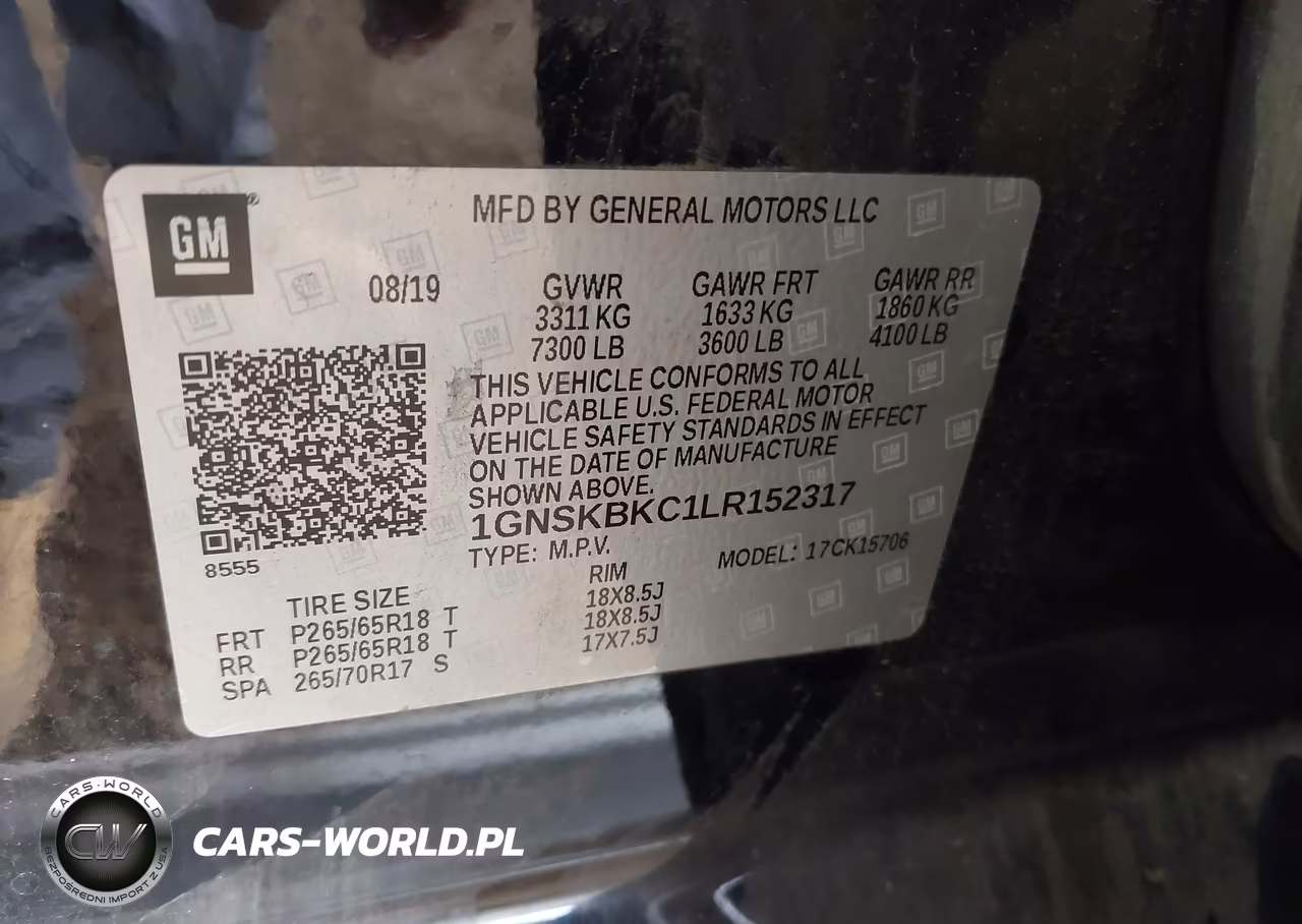 2020 Chevrolet Tahoe 4Wd Lt VIN:1GNSKBKC1LR152317 - 9