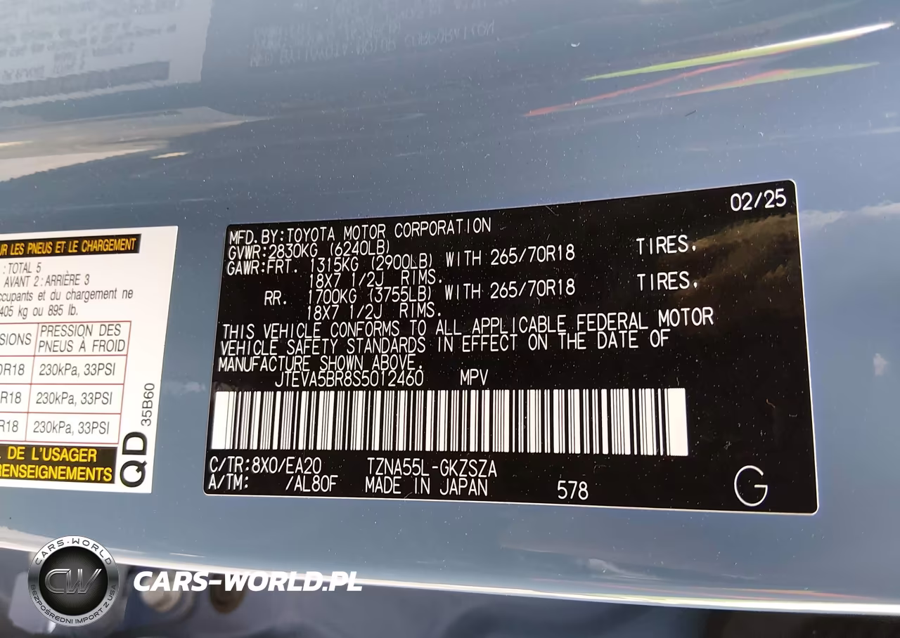 2025 Toyota 4Runner Trd Off Road Premium VIN:JTEVA5BR8S5012460 - 9