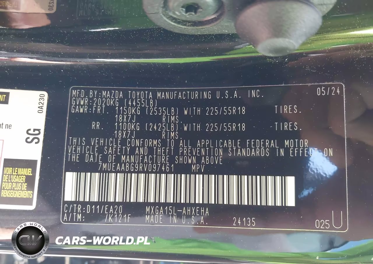 2024 Toyota Corolla Cross Xle VIN:7MUEAABG9RV097461 - 9