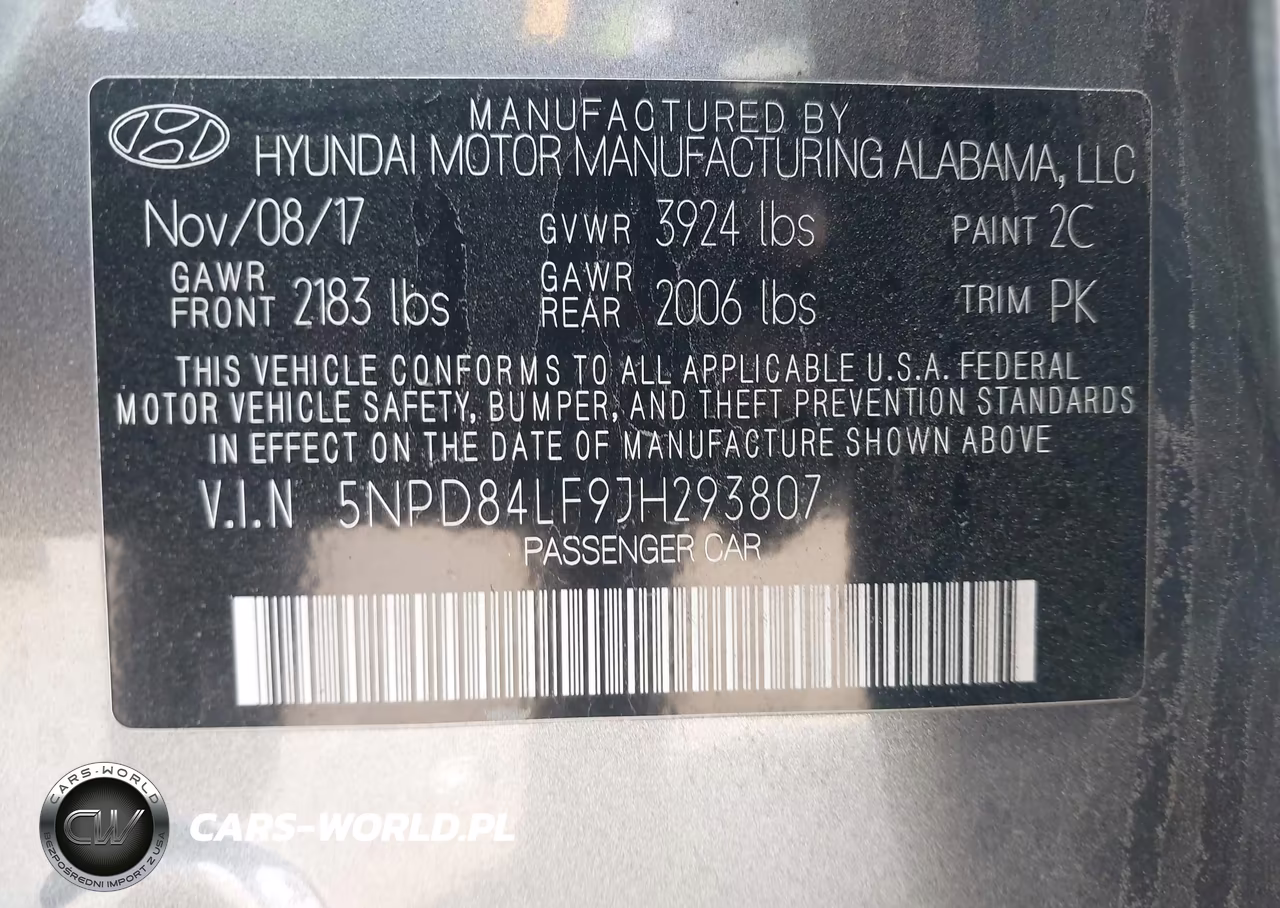 2018 Hyundai Elantra Sel VIN:5NPD84LF9JH293807 - 9