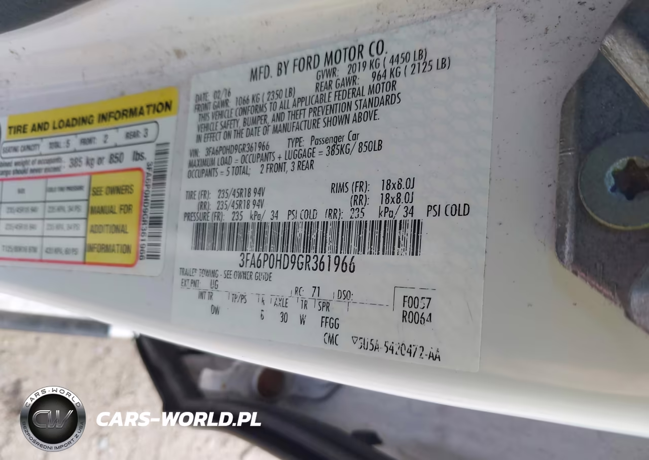 2016 Ford Fusion Se VIN:3FA6P0HD9GR361966 - 9
