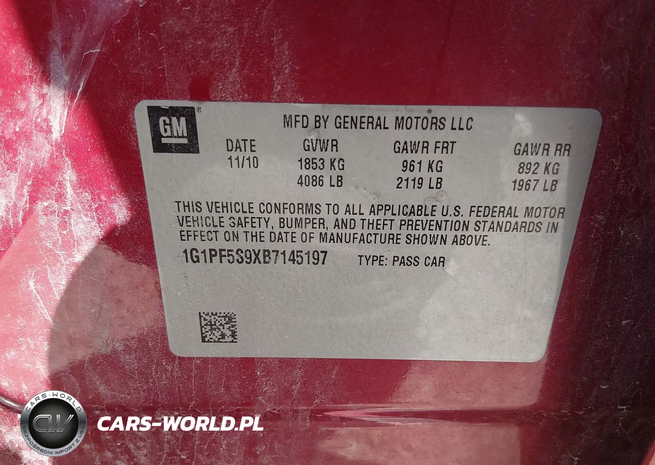 2011 Chevrolet Cruze 1Lt VIN:1G1PF5S9XB7145197 - 9