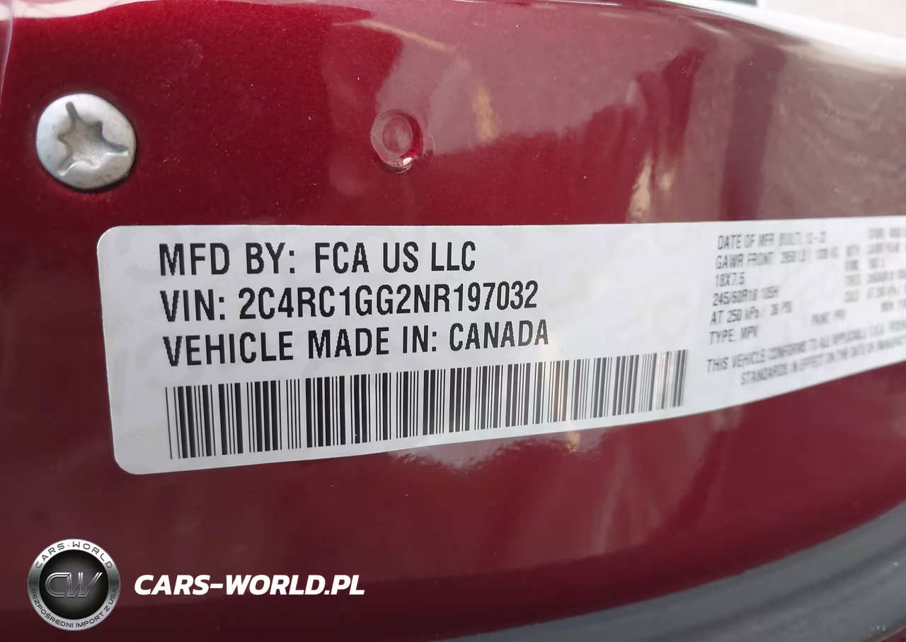 2022 Chrysler Pacifica Limited VIN:2C4RC1GG2NR197032 - 9