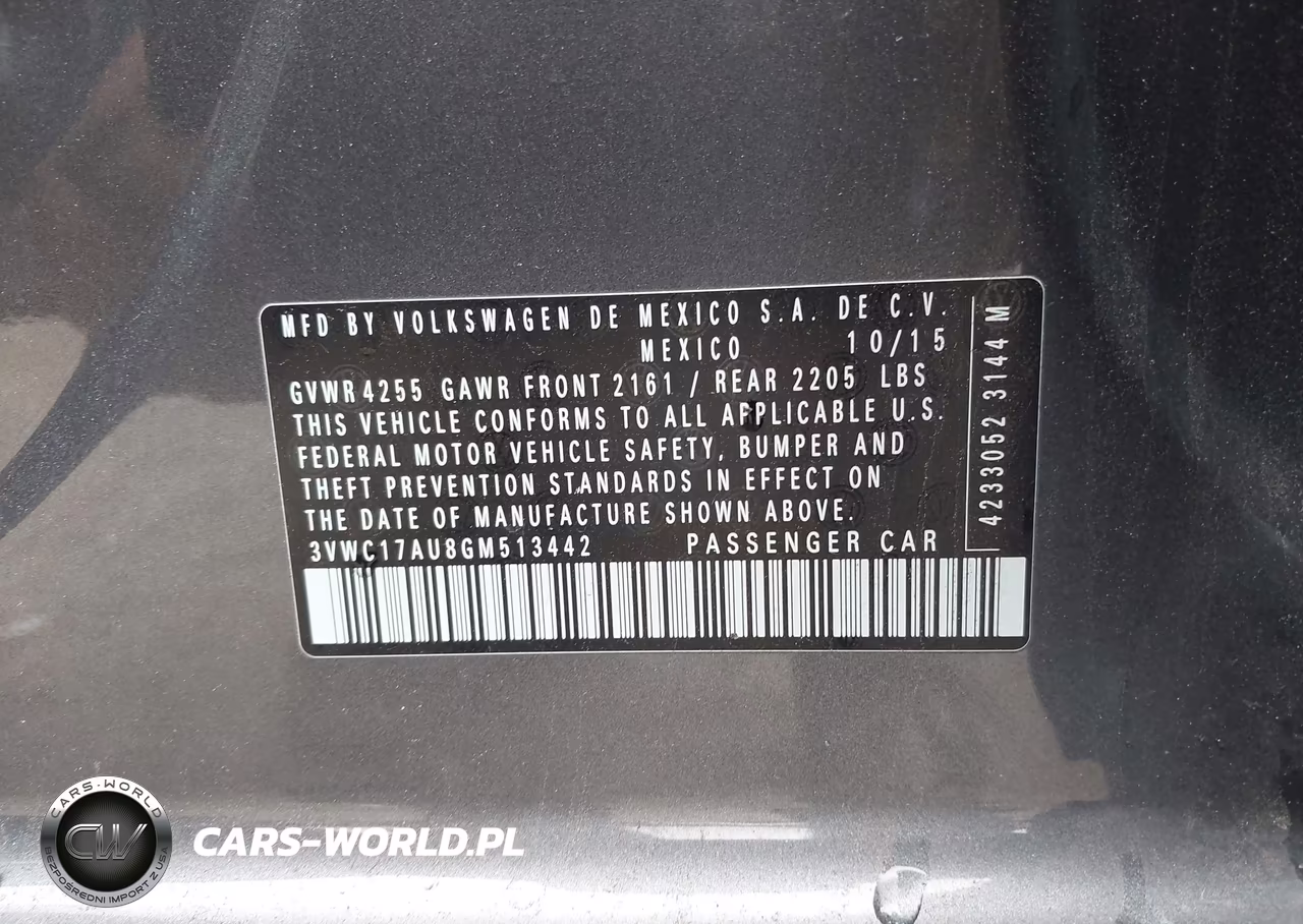 2016 Volkswagen Golf Sportwagen Tsi Se 4-Door VIN:3VWC17AU8GM513442 - 9