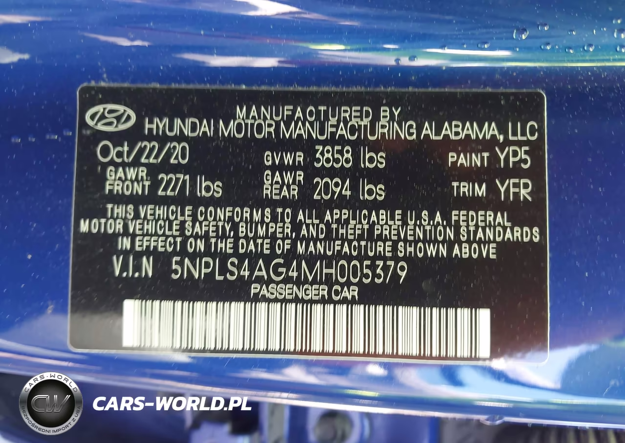 2021 Hyundai Elantra Sel VIN:5NPLS4AG4MH005379 - 8