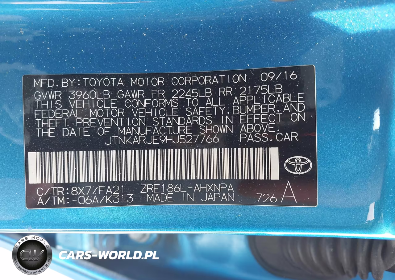 2017 Toyota Corolla Im VIN:JTNKARJE9HJ527766 - 9