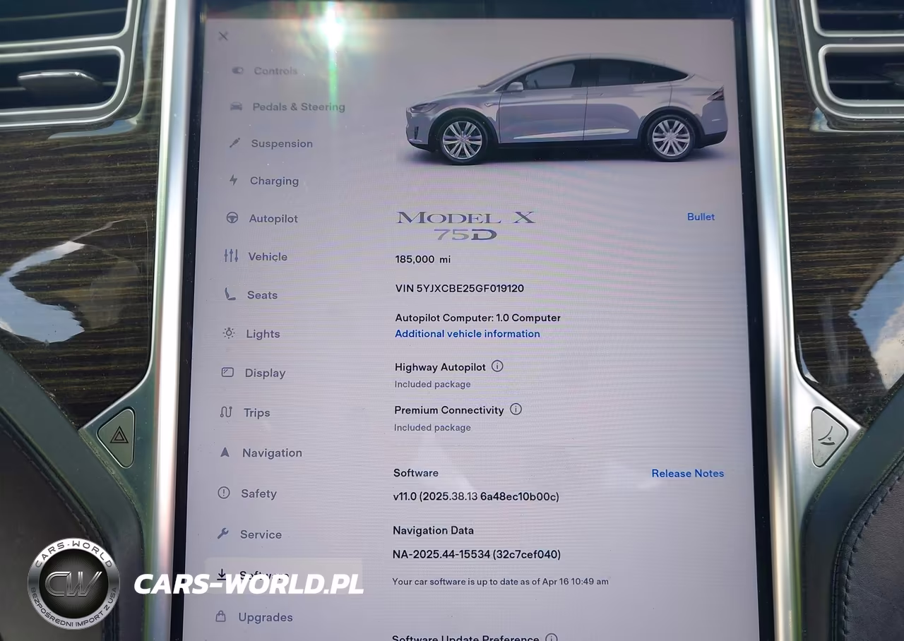 2016 Tesla Model X 60D-70D-75D-90D-P100D VIN:5YJXCBE25GF019120 - 7