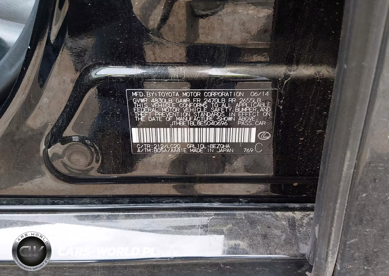 2014 LEXUS GS 350 VIN:JTHBE1BL8E5040696 - 9