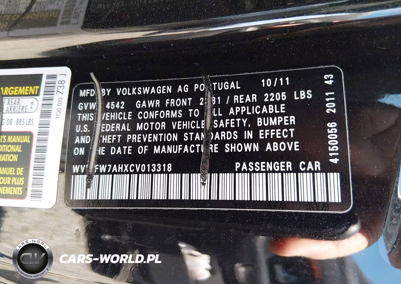 2012 Volkswagen Eos Executive-Lux VIN:WVWFW7AHXCV013318 - 9