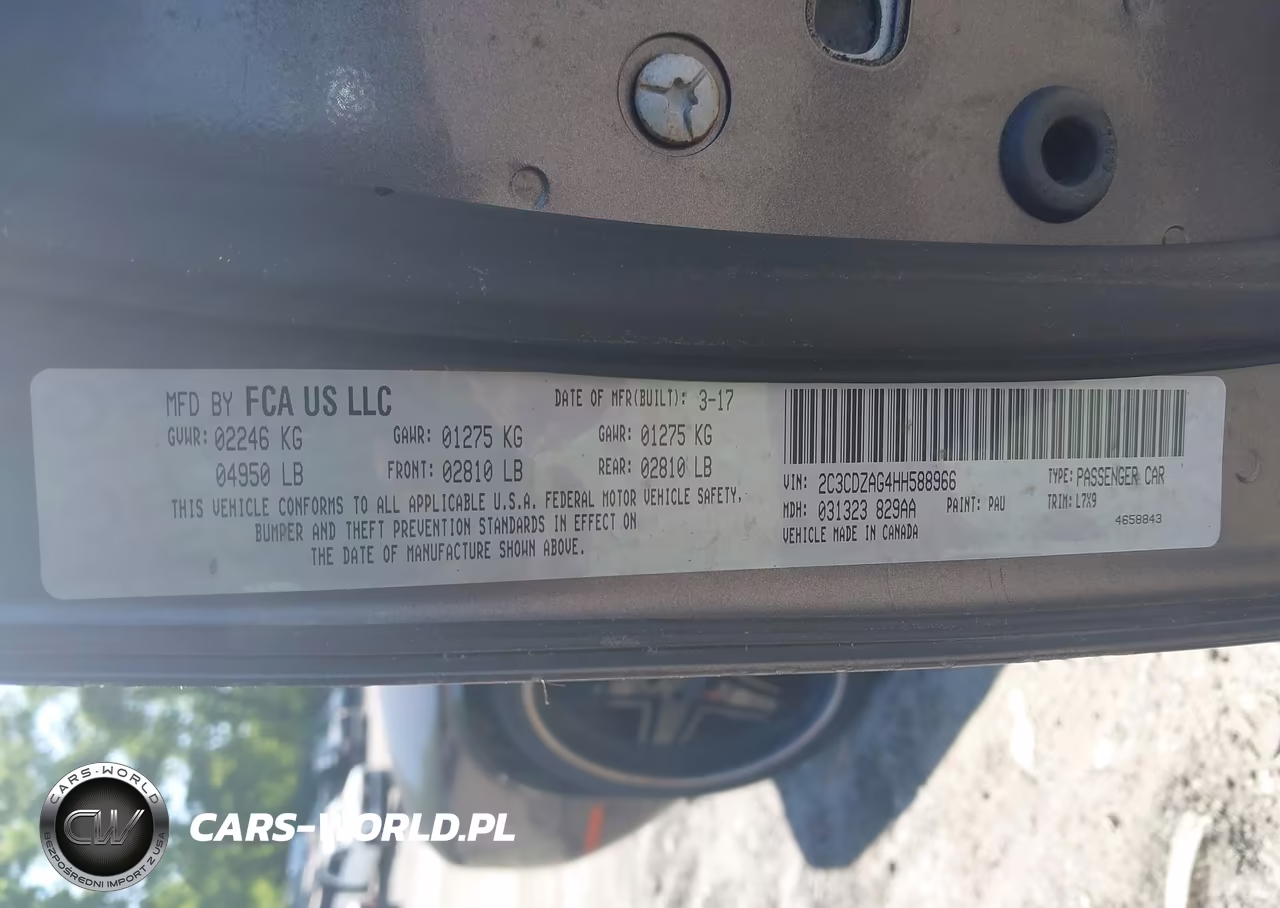 2017 Dodge Challenger Sxt VIN:2C3CDZAG4HH588966 - 9