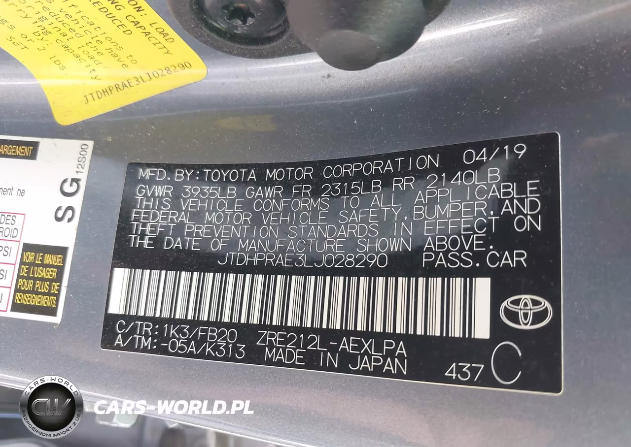 2020 Toyota Corolla Le VIN:JTDHPRAE3LJ028290 - 9